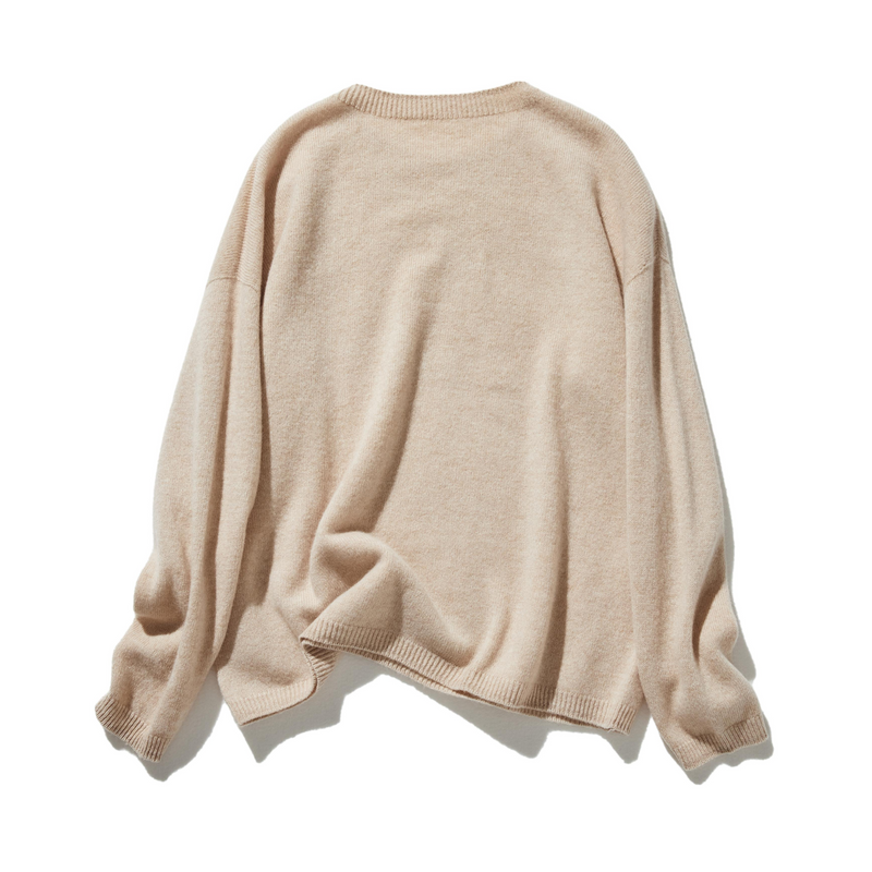 "Number 1" Reliable Simple Design Wool Knit 100% Wool 231110