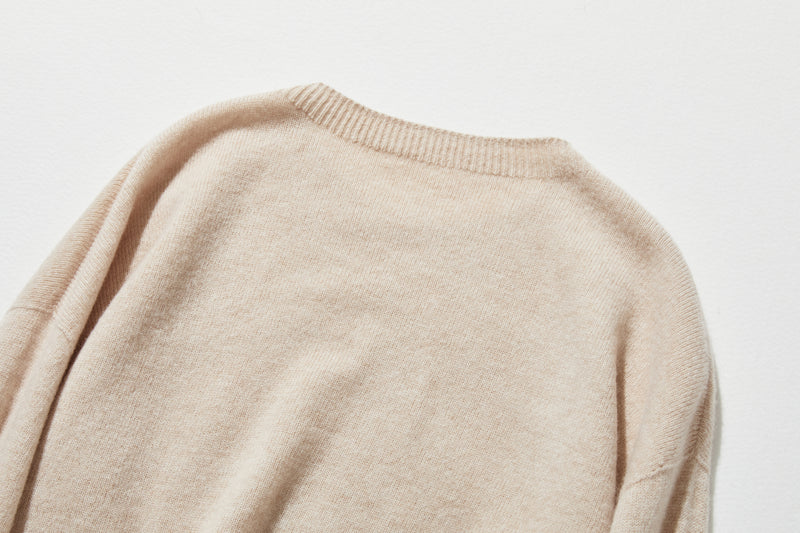 "Number 1" Reliable Simple Design Wool Knit 100% Wool 231110