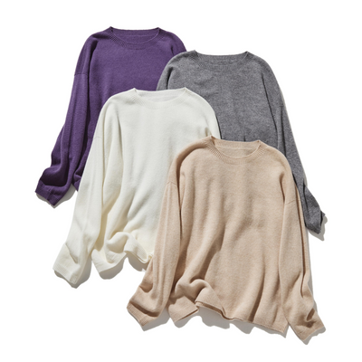 "Number 1" Reliable Simple Design Wool Knit 100% Wool 231110