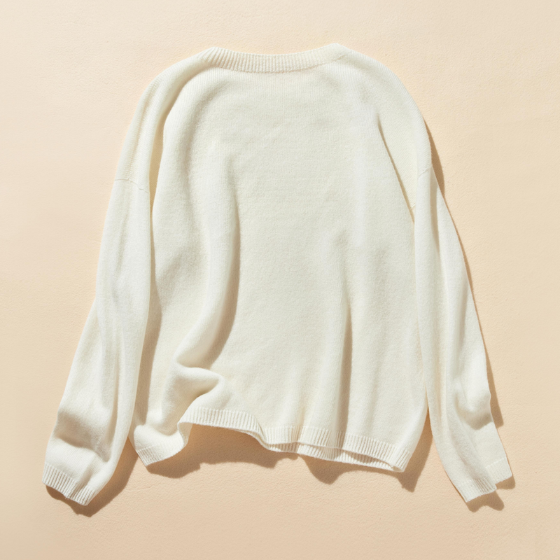 "Number 1" Reliable Simple Design Wool Knit 100% Wool 231110