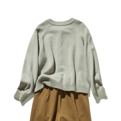 簡約設計，可長期穿著 羊毛開襟衫 100% 羊毛 241029