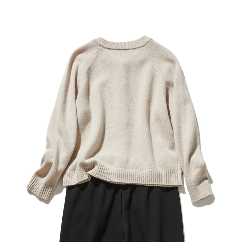 簡約設計，可長期穿著 羊毛開襟衫 100% 羊毛 241029