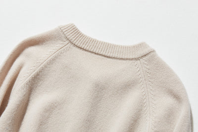 簡約設計，可長期穿著 羊毛開襟衫 100% 羊毛 241029