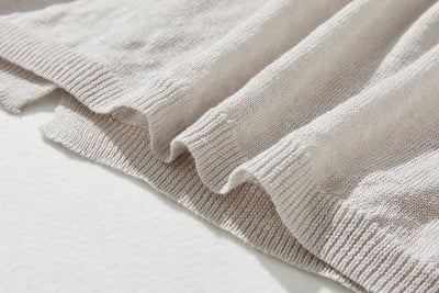 即使在炎熱的季節也能保持涼爽！四分之三袖亞麻開襟衫 防紫外線防曬 240701