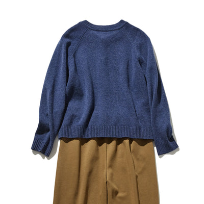 簡約設計，可長期穿著 羊毛開襟衫 100% 羊毛 241029