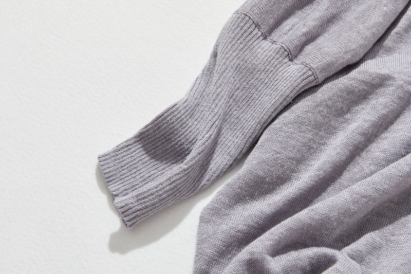 即使在炎熱的季節也能保持涼爽！四分之三袖亞麻開襟衫 防紫外線防曬 240701