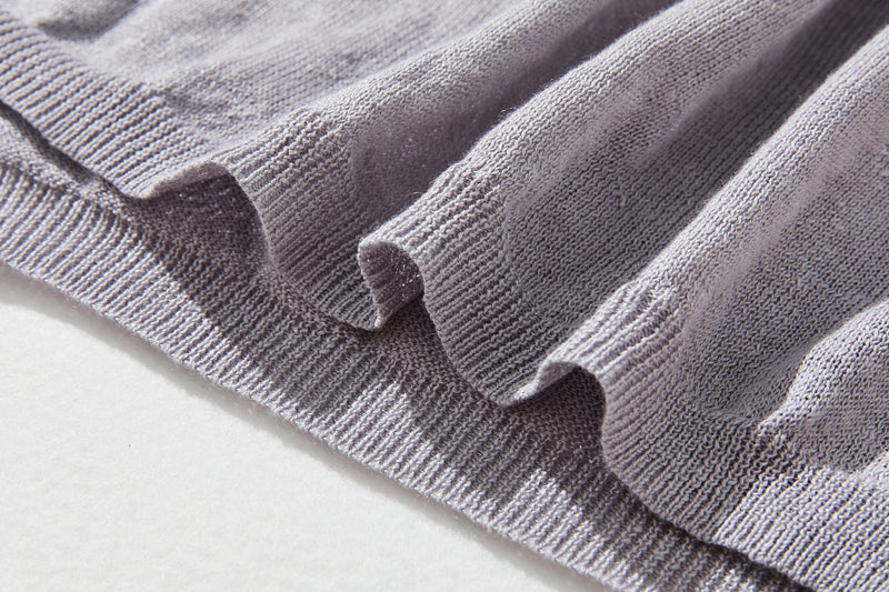 即使在炎熱的季節也能保持涼爽！四分之三袖亞麻開襟衫 防紫外線防曬 240701