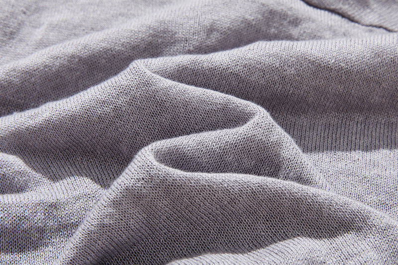 即使在炎熱的季節也能保持涼爽！四分之三袖亞麻開襟衫 防紫外線防曬 240701