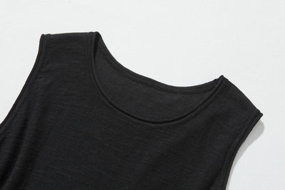 毎日、心地よく着られる実力派タンクトップ　コットンリネントップス    240702