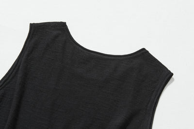 毎日、心地よく着られる実力派タンクトップ　コットンリネントップス    240702