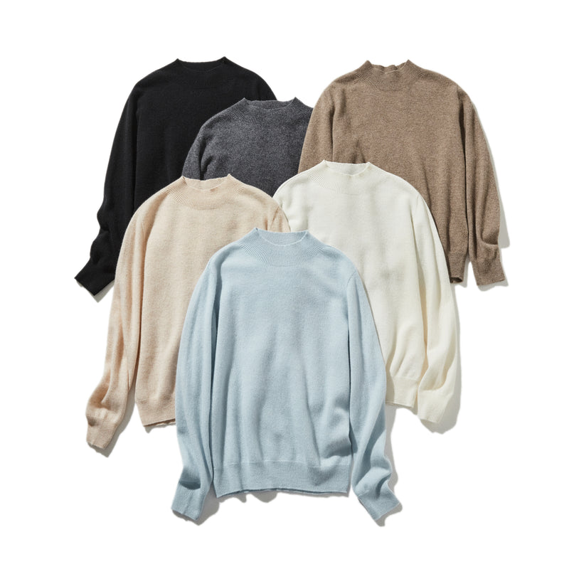 柔軟纖維帶來的極致舒適 100% 羊絨瓶頸 240909