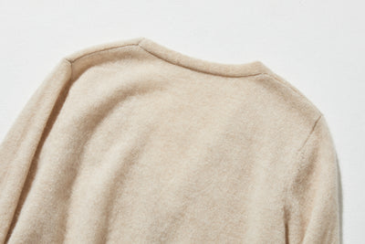 可長期穿著的羊絨開襟衫 V領開襟衫 100%羊絨 241101 