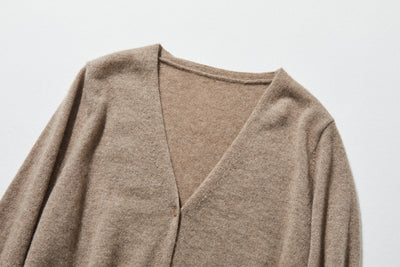 可長期穿著的羊絨開襟衫 V領開襟衫 100%羊絨 241101 