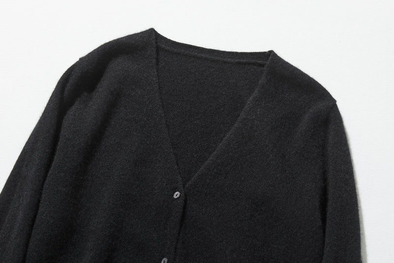 可長期穿著的羊絨開襟衫 V領開襟衫 100%羊絨 241101 