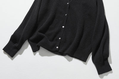 可長期穿著的羊絨開襟衫 V領開襟衫 100%羊絨 241101 