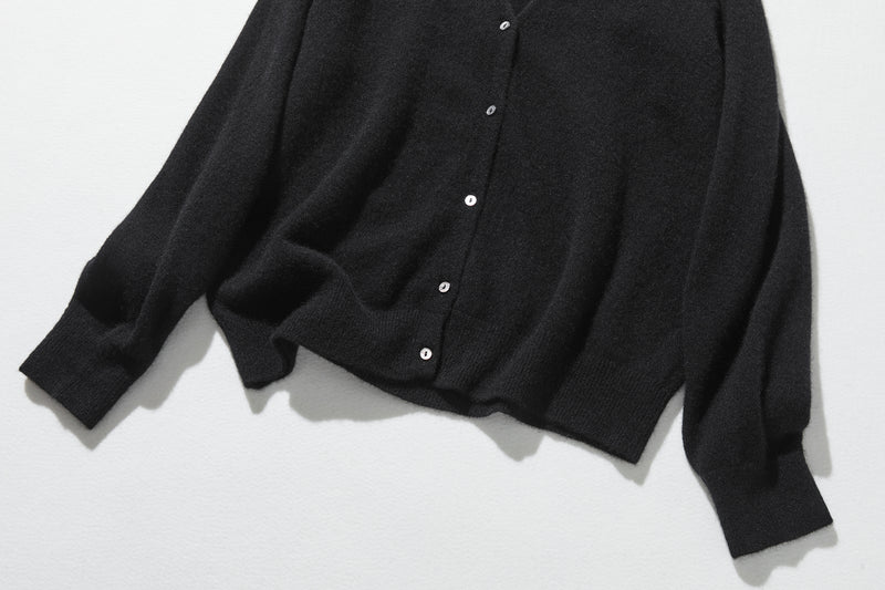 可長期穿著的羊絨開襟衫 V領開襟衫 100%羊絨 241101 