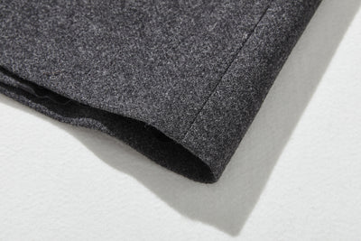 成人也想穿的時尚羊毛大衣 中長版大衣 深灰色 191205-14 