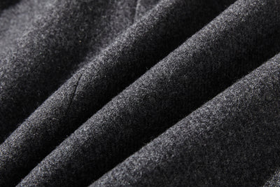 成人也想穿的時尚羊毛大衣 中長版大衣 深灰色 191205-14 