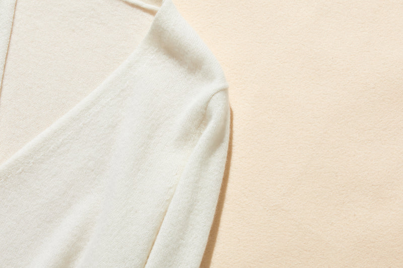 可長期穿著的羊絨開襟衫 V領開襟衫 100%羊絨 241101 