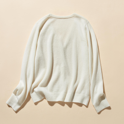 可長期穿著的羊絨開襟衫 V領開襟衫 100%羊絨 241101 