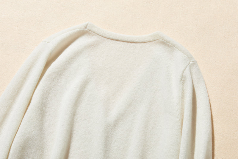 可長期穿著的羊絨開襟衫 V領開襟衫 100%羊絨 241101 