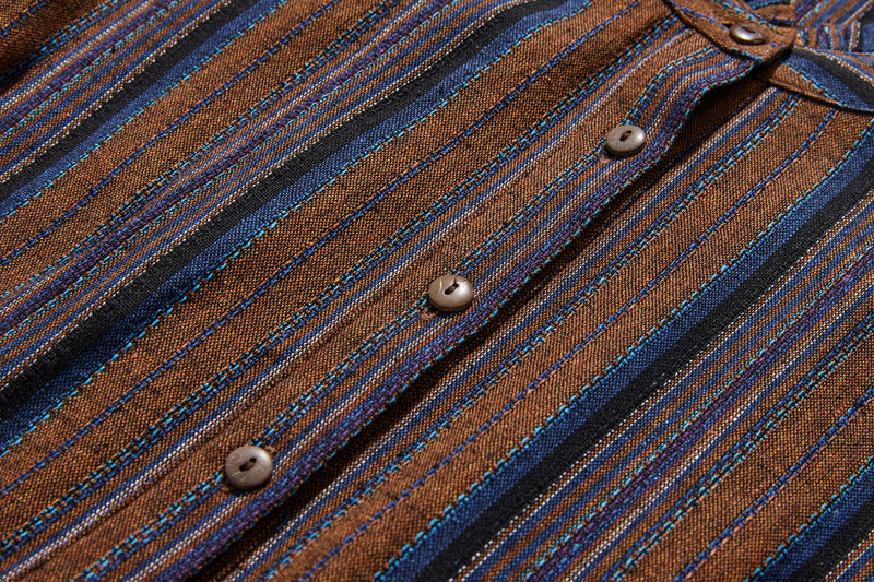 Vintage-inspired ruffle collar dress, long dress 240302-1