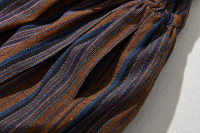 Vintage-inspired ruffle collar dress, long dress 240302-1