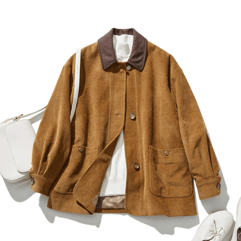 適合各種季節的燈芯絨夾克。 