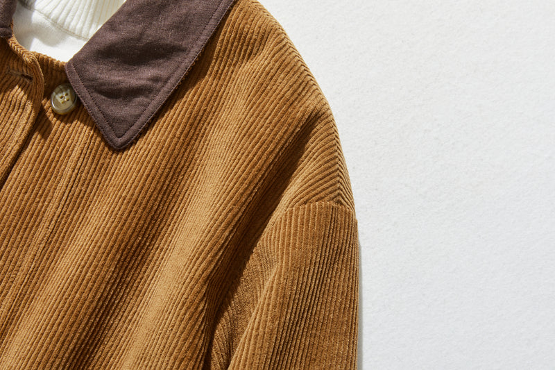 適合各種季節的燈芯絨夾克。 