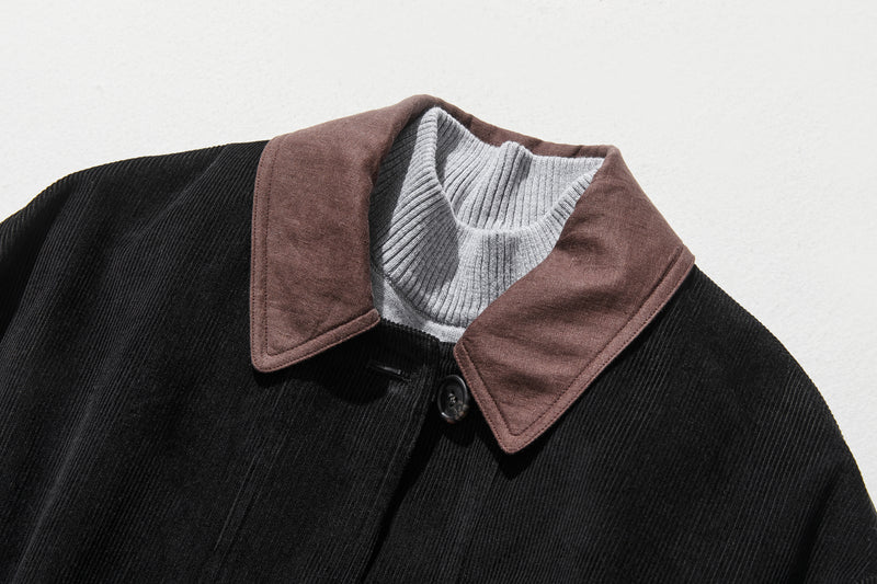 適合各種季節的燈芯絨夾克。 