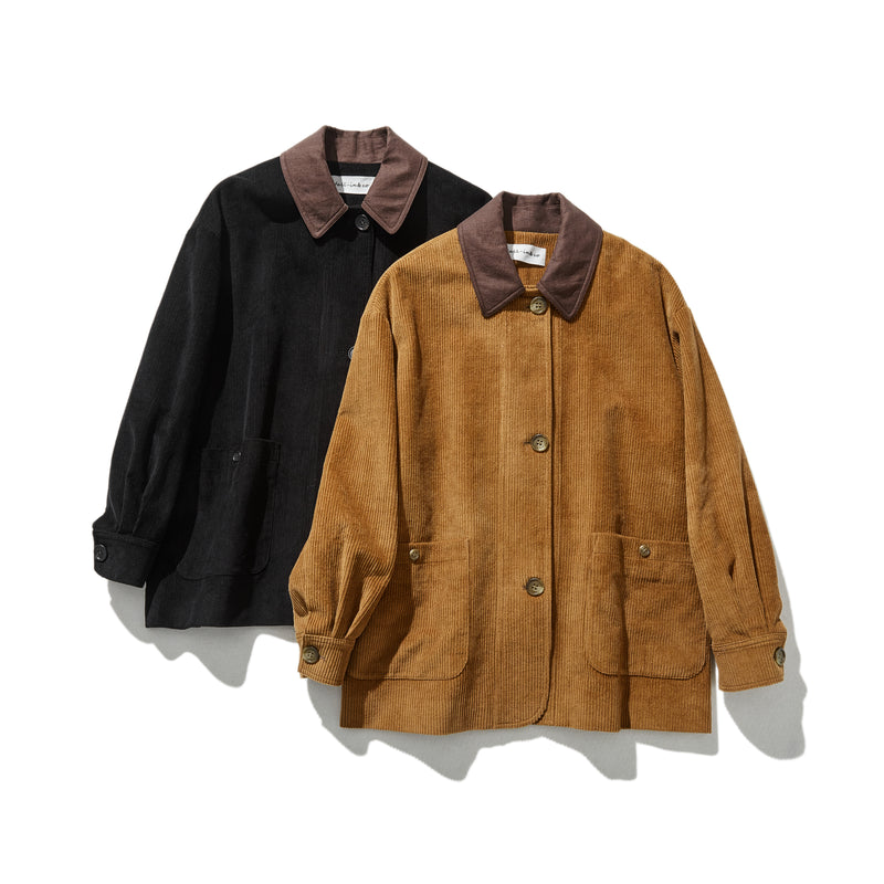 適合各種季節的燈芯絨夾克。 