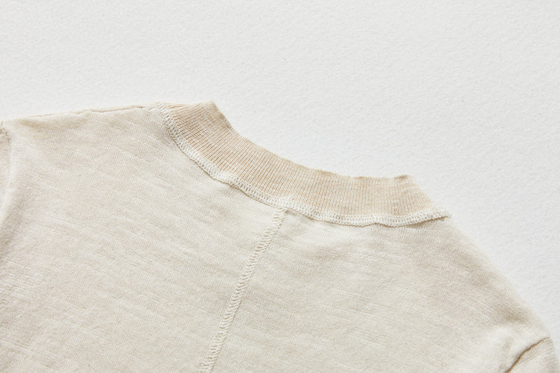 期間限定10％OFF★シンプルで上品なコットンリネンニット　サマーニット 　240707