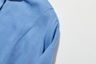 暑い季節もおしゃれと快適さを両立　麻混　ブラウス　9分袖ブラウス　250802