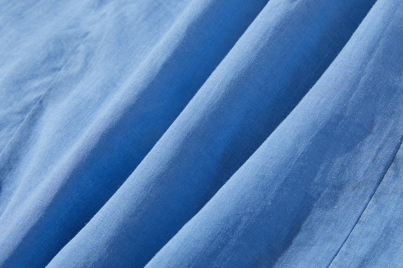 暑い季節もおしゃれと快適さを両立　麻混　ブラウス　9分袖ブラウス　250802