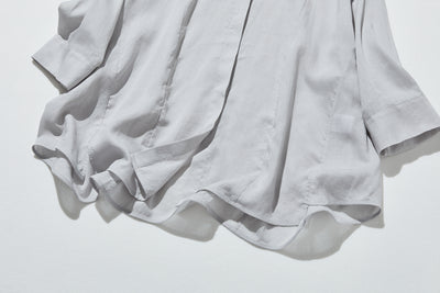 暑い季節もおしゃれと快適さを両立　麻混　ブラウス　9分袖ブラウス　250802