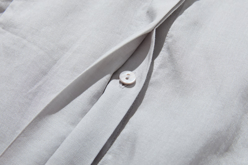 暑い季節もおしゃれと快適さを両立　麻混　ブラウス　9分袖ブラウス　250802