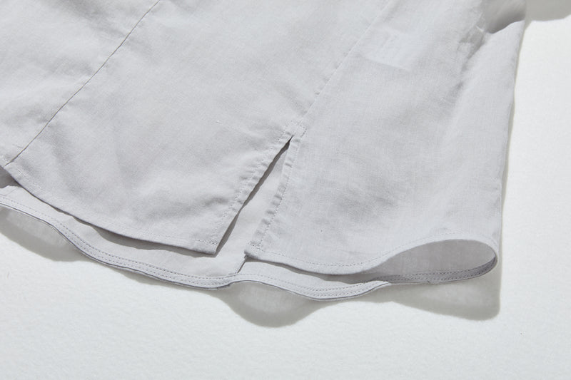 暑い季節もおしゃれと快適さを両立　麻混　ブラウス　9分袖ブラウス　250802