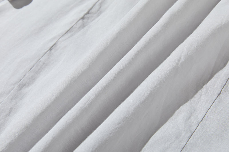 暑い季節もおしゃれと快適さを両立　麻混　ブラウス　9分袖ブラウス　250802