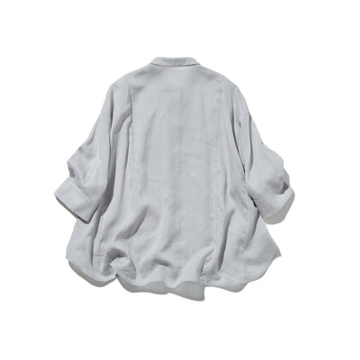 暑い季節もおしゃれと快適さを両立　麻混　ブラウス　9分袖ブラウス　250802