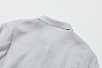 暑い季節もおしゃれと快適さを両立　麻混　ブラウス　9分袖ブラウス　250802