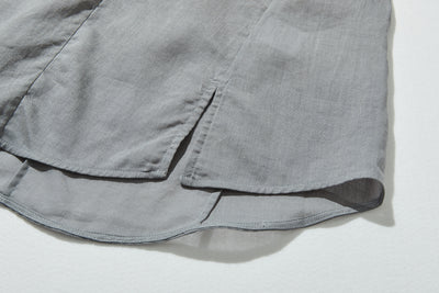 暑い季節もおしゃれと快適さを両立　麻混　ブラウス　9分袖ブラウス　250802