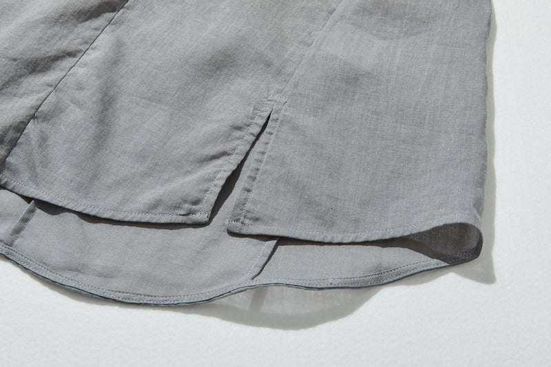 暑い季節もおしゃれと快適さを両立　麻混　ブラウス　9分袖ブラウス　250802