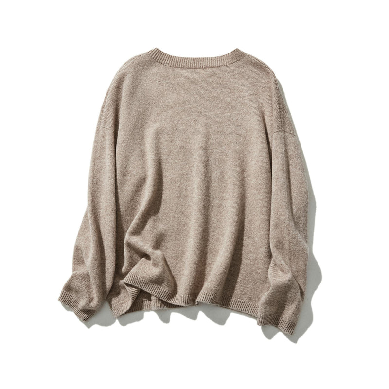 "Number 1" Reliable Simple Design Wool Knit 100% Wool 231110