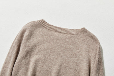 "Number 1" Reliable Simple Design Wool Knit 100% Wool 231110