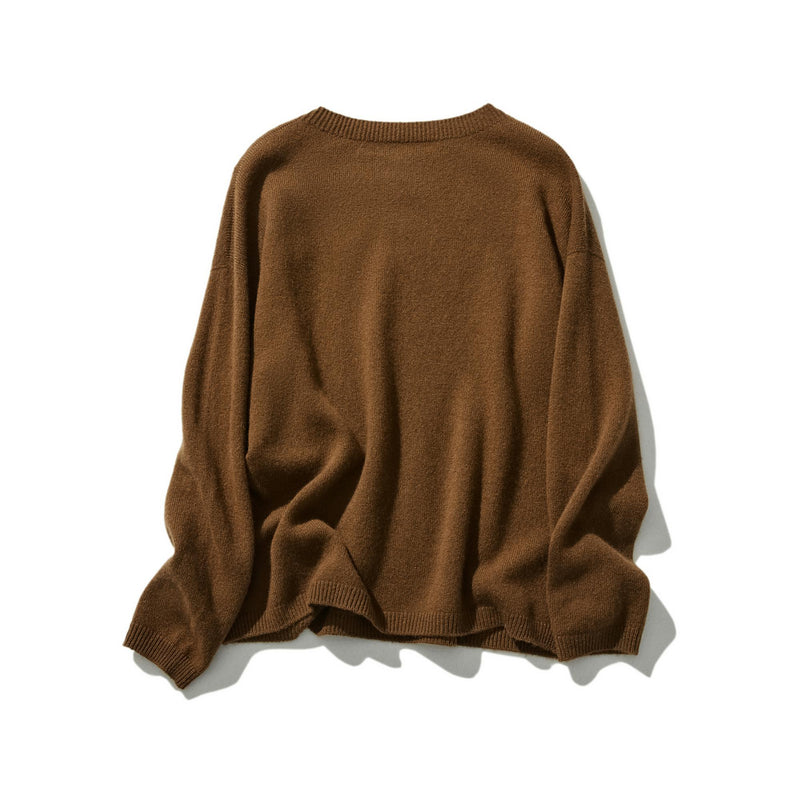 "Number 1" Reliable Simple Design Wool Knit 100% Wool 231110