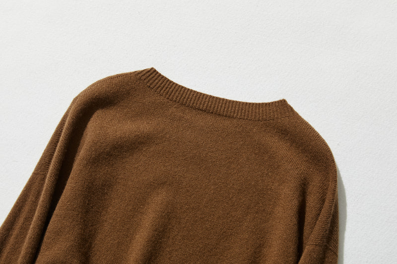 "Number 1" Reliable Simple Design Wool Knit 100% Wool 231110