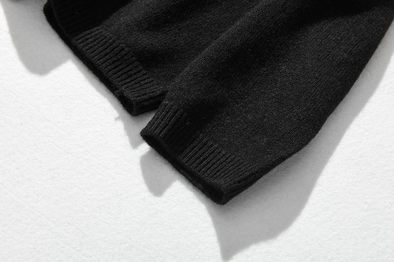 "Number 1" Reliable Simple Design Wool Knit 100% Wool 231110