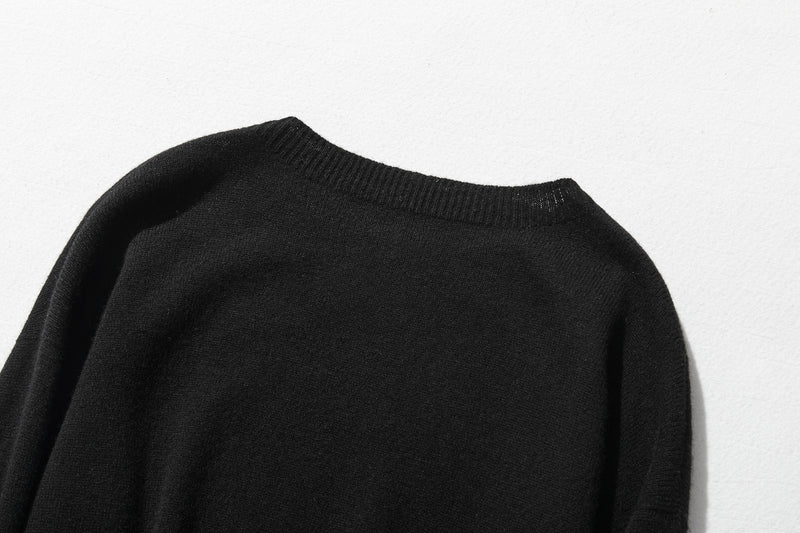 "Number 1" Reliable Simple Design Wool Knit 100% Wool 231110