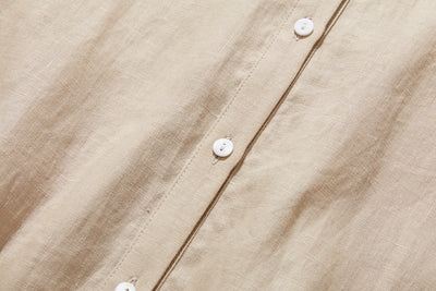 さりげなく甘い 美形ブラウス　リネン100％生地　リネンシャツブラウス　　210804