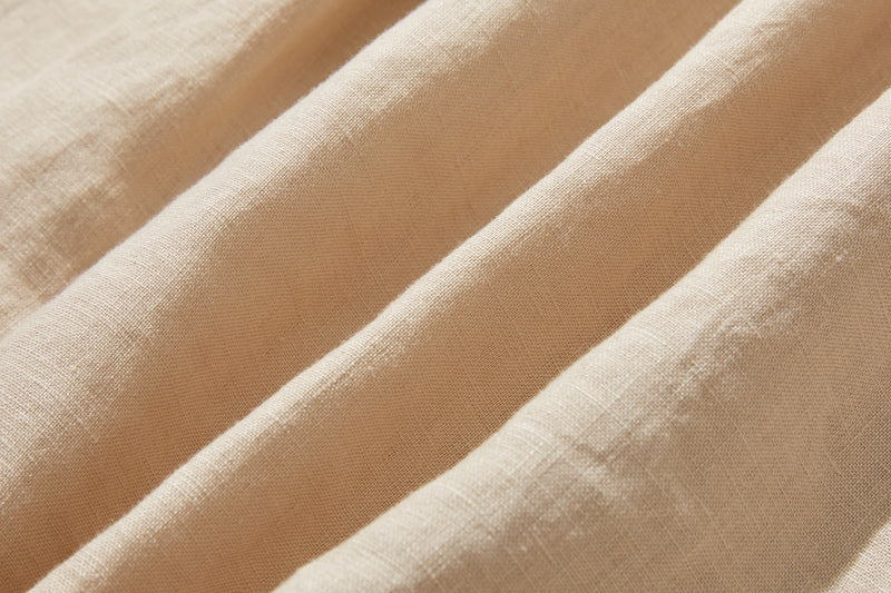 さりげなく甘い 美形ブラウス　リネン100％生地　リネンシャツブラウス　　210804